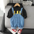Spring and Autumn Children's Leisure Straps Two-Piece Set